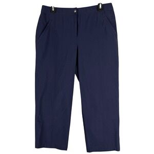 Weekends by Chicos Pants Size S Cropped Slacks‎ Trousers Business Office Casual